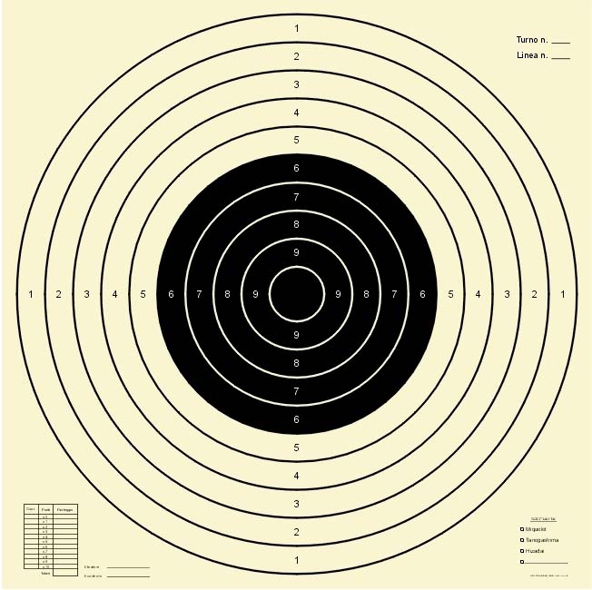 sagome tiro a segno da